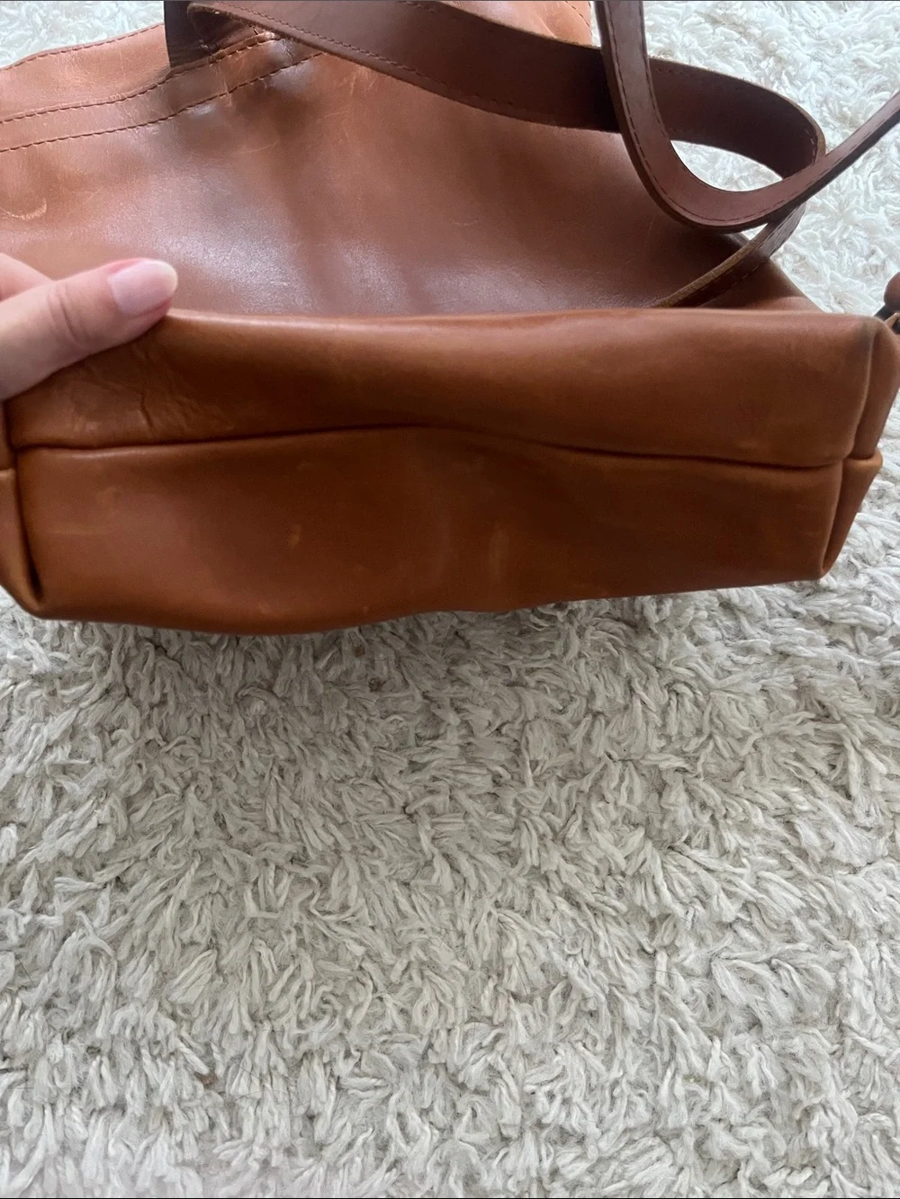 Portland Leather Laptop Leather Cognac Brown Leather Backpack